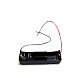 10pcs Battery Case with Wire Leads Storage Clip Holder Box for 18650 1 x Lithium Battery
