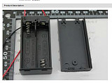 F07856-A Battery Case With switch Storage Clip Holder Box for 2 x AA Battery