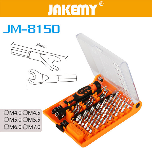 JAKEMY 52 In 1 Electronic Model Set Computer Repair Tools Kit