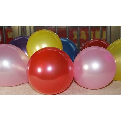 100pcs Round Balloon Decorate Birthday Balloon Toy for Children Random Color