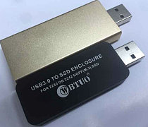 WBTUO LM-741U USB3.0 TYPE-A TO NGFF SSD Enclosure Without Cable for 2230 or 2242 MGFF(M.2) SSD