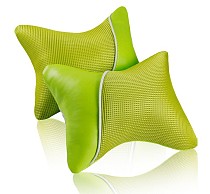F12083 A Pair Fresh Green Auto Car Protection Shoulder Pad Cover Cushion Head Neck Rest Pillow for Four Seasons