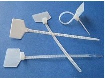 25Pcs 150MM Plastic Self-Locking Identification Signage label Ties Cable Belting Ribbon