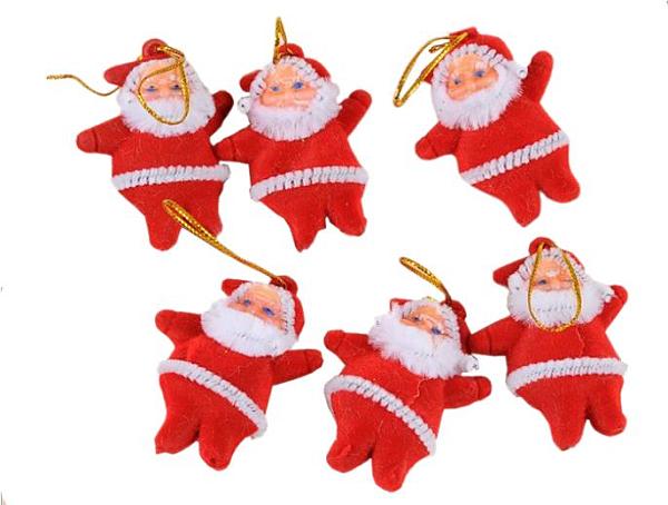 S01069 Christmas Party Decoration Cute Santa Claus Ornament Hanging For Christmas Tree Indoor or Outdoor Toys