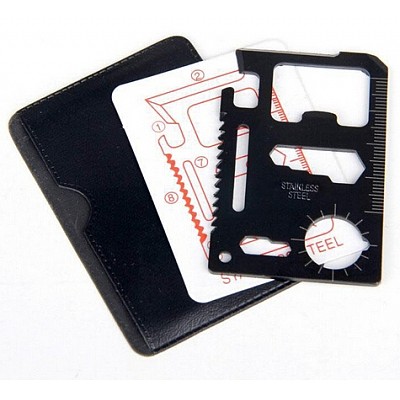 S14980 Multi Pocket Saber Card Knife Outdoor Camping Survival Universal Life Saving Stainless Steel Tools large size