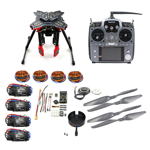 DIY GPS Drone RC Quadcopter HMF U580 Totem Series PIX Flight Control 700KV Motor 30A ESC Radiolink AT10 TX&RX No Battery