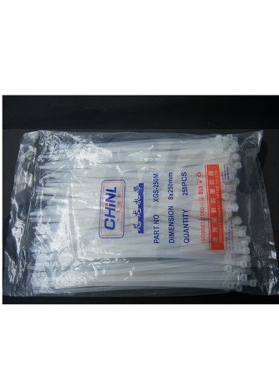 250pcs 8mm*200mm 8 X 200mm White Nylon Fasten wire,Cable Tie Zip Self Locking wrap For RC Heli model Toy