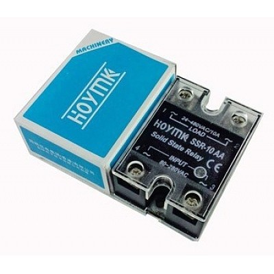 Hoymk SSR-10AA 10A 80-280V AC to 24-480V AC SSR 10AA Single Phase Solid State Relay