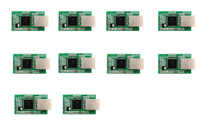 10 Piece USR-TCP232-E Serial Server RS232 RS485 To Ethernet TTL Level DHCP Web Mod