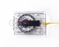 F10590 xt-xinte 1Piece All In One Foldable Compass With Map Acrylic Baseplate Ruler MM Inch for Camping Hiking Outdoor