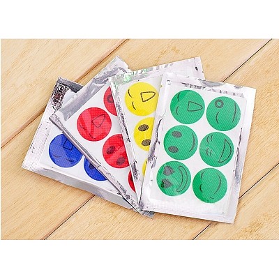 F14842 120PCS Smiling Face Drive Midge Mosquito Killer Cartoon Anti Mosquito Repeller Sticker Mosquito Repellent Patch