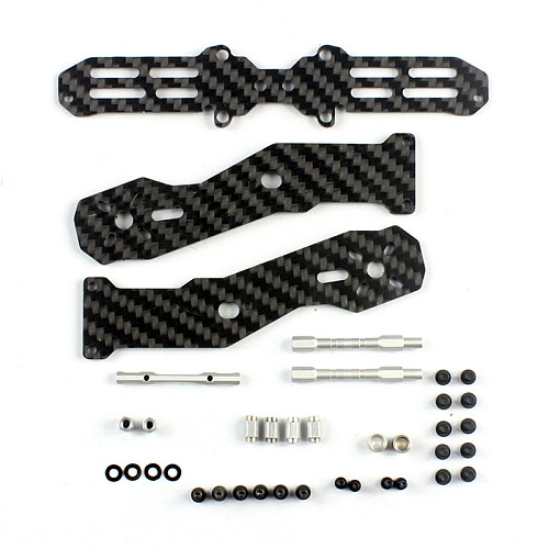 1 Set Tarot Spare Part Half-Carbon Fiber Back Arm TL250F2 Fiber Front Arm TL250F1 for 4-Axis Quadcopter
