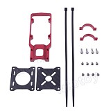 CNC Aluminum Alloy Motor Mounting Holder Bracket 20mm Red for RC Multicopter Carbon Tube