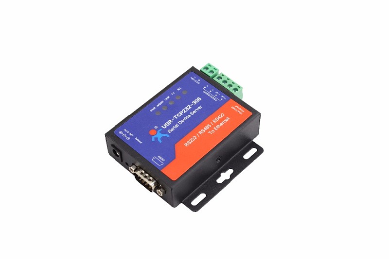 USR-TCP232-306 Ethernet Converters RS422/RS232/RS485 Serial to Ethernet Support DNS DHCP Buit-in Webpage