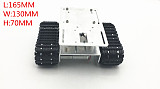 DIY Crawler Robot Chassis Aluminium Alloy Tank Car Chassis Bottom Intelligent Toy Accessory Parts