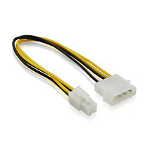 F04537 3pin to 4pin power Cable P3 to P4 power wire for PC Computer