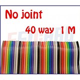 F01971 1 meter 40WAY Flat Color Rainbow Ribbon Cable wire , For home appliance/instrument etc.