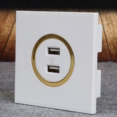 Universal Standard Electrical Plug Sockets 5V 2.1A with 2 Usb Port