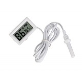 F10183 High Quality White LCD Digital Thermometer Hygrometer Probe Meter for Incubator Aquarium Reptile Greenhouse