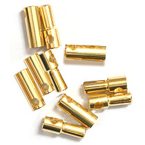 JMT 2mm 3.5mm 4mm 5mm 5.5mm 6mm 8mm Gold Bullet Banana Connector plug male and female Thick Gold Plated for ESC Battery