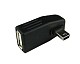 F04524 New Mini USB Port Male To Mini USB Female Adapter Convertor L Shape for Car