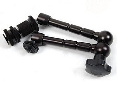 Friction Articulating Magic Arm Bracket 11 Inch Hot Shoe Connector 1/4  Screw for DSLR Camera LCD Monitor LED Light