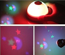 Colorful Projection Clock Mini LED Lights Nightlight