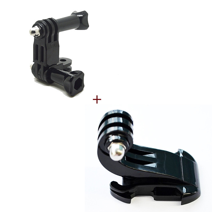 Three-Way Adjustable Pivot Arm + Buckle Vertical Surface Mount Adapter for GoPro HD Hero Camera GITUP GIT1 GIT2