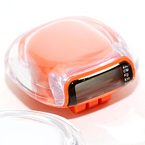 S01079 YGH608 LCD Display Orange Digital Sport Pedometer Step Distance Calorie Counter Walking Run Motion Fitness Tracke
