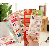 Korea stationery Small Fresh N times Stickers Note Paper Memo Pad 6 Pattern