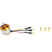 A2212 1000KV Brushless Outrunner Motor W/ Mount with 3 Pairs 3.5MM Banana Plug ( Male and Female) Soldered for Quad