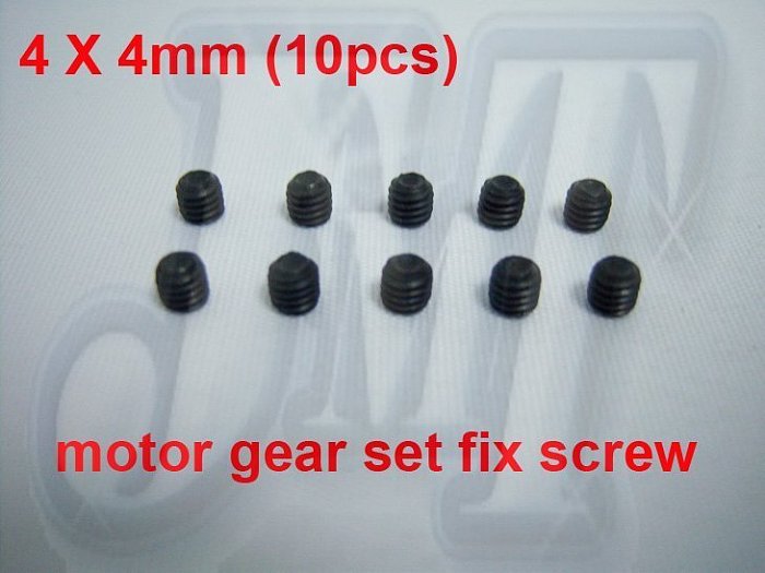 F01523, 4mm X 4mm motor gear set fix screw screws For Align T-rex Trex 500 motor gear