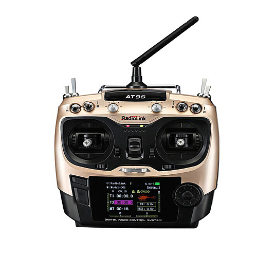 Radiolink AT9S 2.4G 10CH DSSS FHSS Transmitter R9DS 9CH Receiver Radio Controller S-BUS PWM for RC Heli Multicopter Car