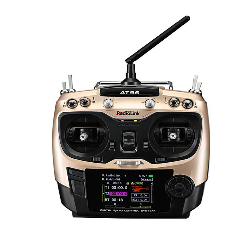 Radiolink AT9S 2.4G 10CH DSSS FHSS Transmitter R9DS 9CH Receiver Radio Controller S-BUS PWM for RC Heli Multicopter Car