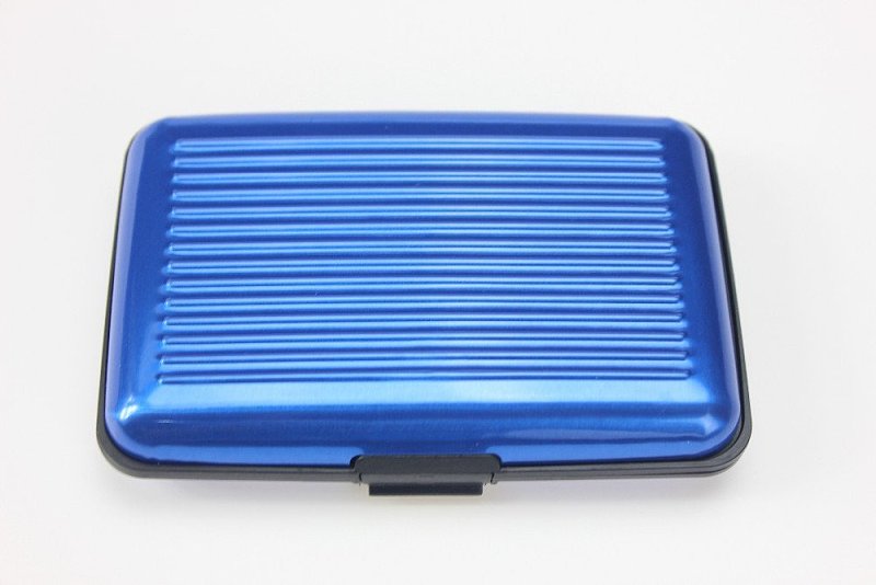 Aluminum Metal Wallet Business ID Credit Card Case Stripe Box Holder Anti RFID Scanning