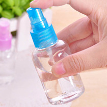 10pcs Transparent Plastic Atomizer Spray Bottle Small Mini Travel Cosmetic Refillable Bottles 50ML