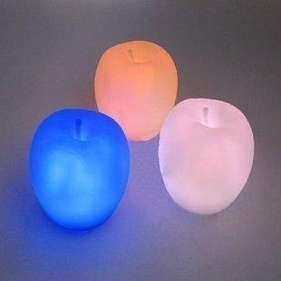F09320 1 Pcs Colorful Night Light Apple Night Light LED Light For Pub Restaurant Hotel