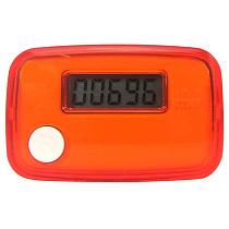 S01104 YGH751 LCD Display Orange Digital Sport Pedometer Step Distance Counter Walking Run Motion Fitness Tracker