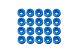 F07296 Tarot 20 Pcs M2 Spacer Washer TL2818-01 Blue for GB Screws RC Helicopter Parts