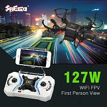 SBEGO 127W Smart Stretch RC Mini Pocket Drone 0.3MP Camera FPV Realtime WIFI 4 CH 6-Axis RC Toy Helicopter Quadcopter