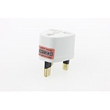 F03402-2 2pcs Universal To UK standard Power Plug Travel Wall AC Adaptor Socket Converter 10A 120V-250V