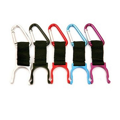 F04910 Locking Carabiner Clip Water Bottle Buckle Holder Camping Snap hook clip-on For Camping Hiking Traveling + Freesh
