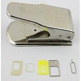 Micro SIM Card Dual Cutter For iPhone 5 4 4S ipad mini With Adapter Tray Eject Pin