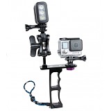 Action Sport Camera Accessories Aluminum Alloy CNC diving Handle Grip Monopod Arms Mount for Gopro HERO3/3+/4/5