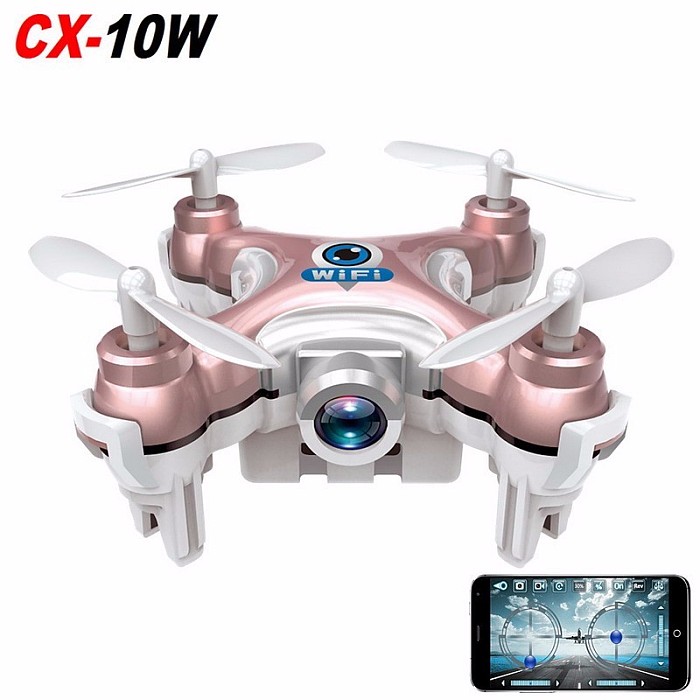 RC Quadcopter Cheerson CX-10W CX10W Wifi FPV 0.3MP Camera LED 3D Flip 4CH CX10 Update Version Mini Drone BNF Helicopter