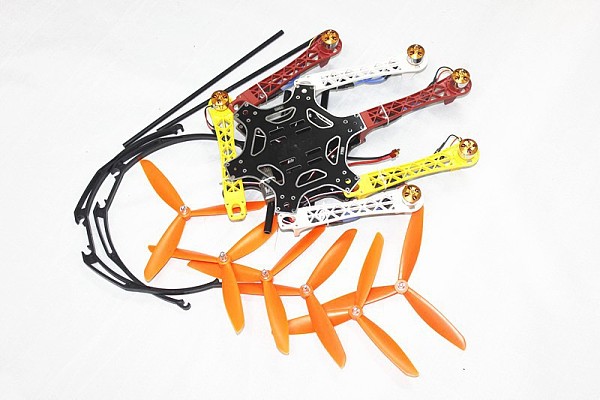 F05114-AB F550 Hexa-Rotor Air Frame FlameWheel Kit RTF Assembled with Landing Gear Radiolink 6CH TX&RX NO Battery Adapte