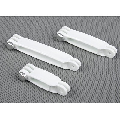 TMC 3 in 1 Nylon Extension Arm Set Tripod Monopod Mount for Extension Arm Set for Gopro Cam HERO3/3+/4/5 White Color