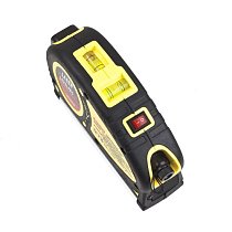 XINTE multifunction 5.5M Laser Line Level device level Cross Thread Gauge with measuring tape color black / yellow