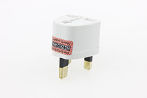 F03402-2 2pcs Universal To UK standard Power Plug Travel Wall AC Adaptor Socket Converter 10A 120V-250V