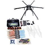Six-Axis Hexacopter Unassembled GPS Drone Kit with Flysky FS-i6 6CH 2.4G TX&RX APM 2.8 Multicopter Flight Controller